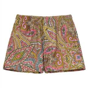 NEW MONTCE kid's ali paisley mini swim trunk in yellow multi